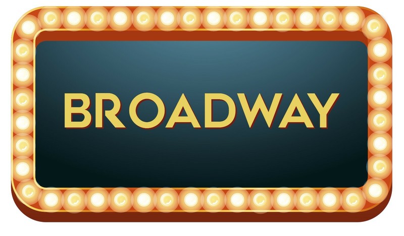 Vinyl Adhesive Home Art Theatre BROADWAY Sign Board Led Lights Design Wall Decal