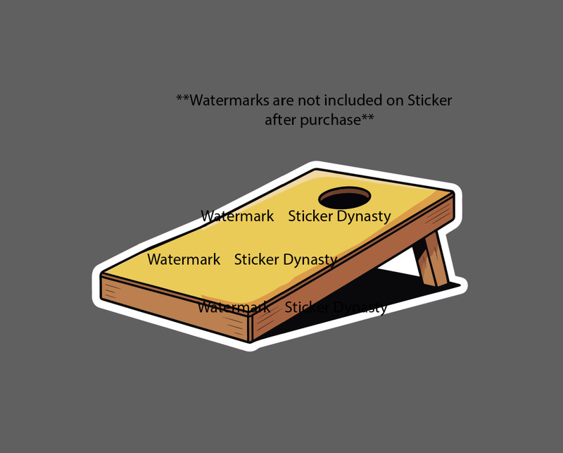 Cornhole Sticker Waterproof Decal Sport Game Beer Drinking Yard Games Gift NEW