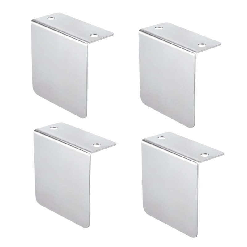 4Pcs Metal Permit Sticker Holder Metal Square License Plate Sticker Holder