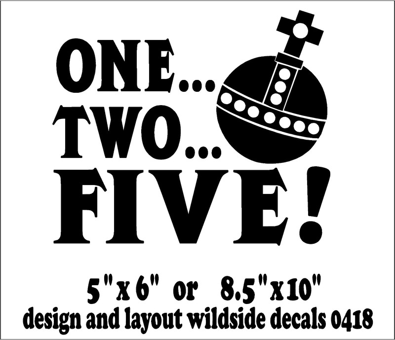 Monty Python Quote Decal One Two Five Holy Hand Grenade funny vinyl car sticker gallery