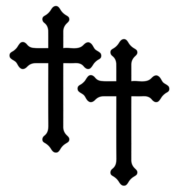 Religious Cross Vinyl Decal Sticker Rearview Mirror Car Truck Christian Set of 2 gallery