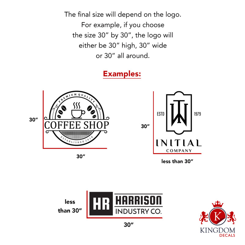 Custom Business Logo Decal | Personalized Storefront Vinyl Sticker gallery