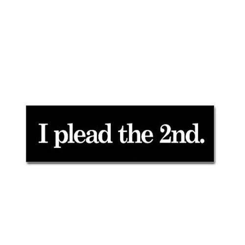 I plead the 2nd Sticker Decal gun