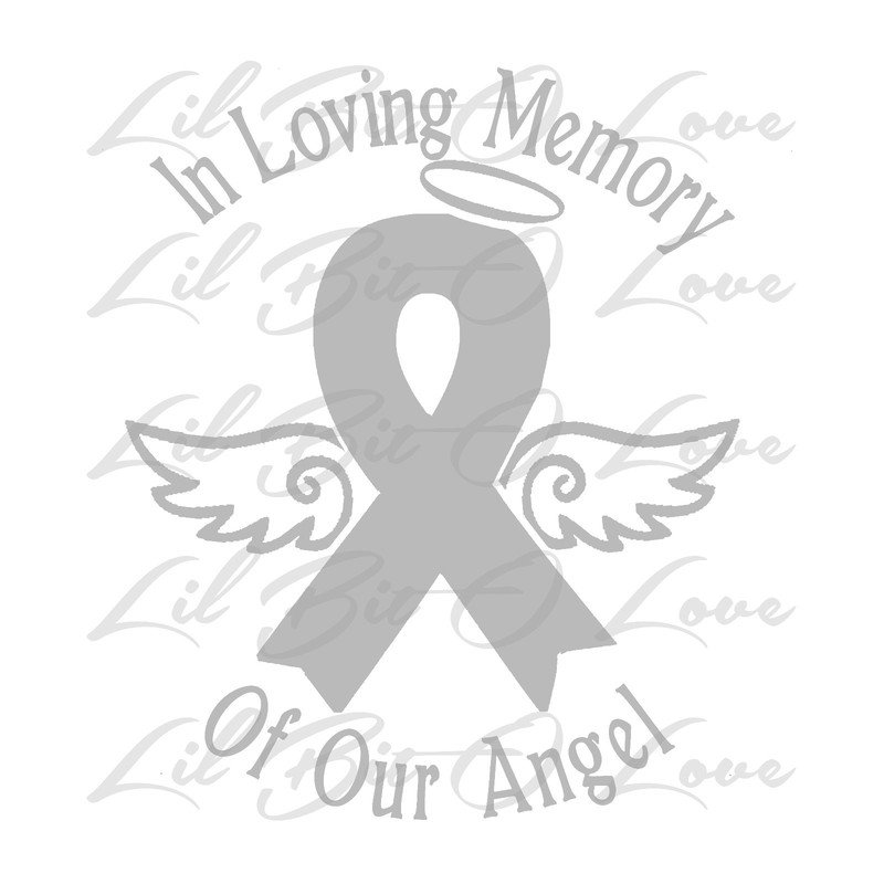 IN LOVING MEMORY OF OUR ANGEL VINYL DECAL STICKER INFANCY PREGNANCY BABY LOSS gallery