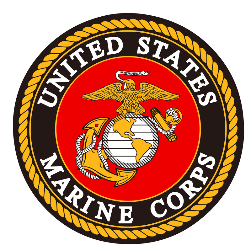 Marine Corps Decal | 3″ Round | 3D Waterproof Decal | Car Truck Window