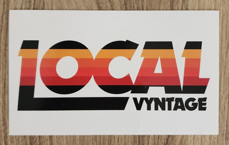 Local Vyntage 3″x5″ Sticker Logo T-Shirt Company