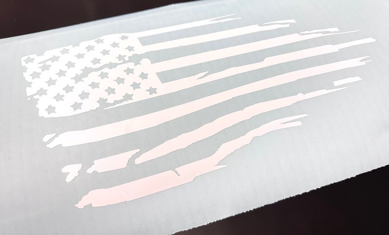 USA Flag Distressed decal sticker vinyl graphic American car truck Window 12″x6″