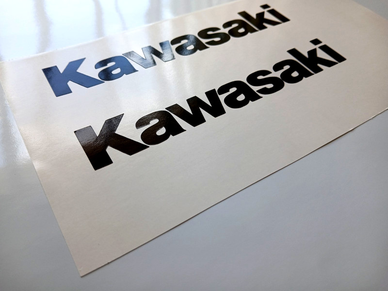 (2) Fits Kawasaki Sticker Vinyl Decal - Racing Bike Motorcycle Tank Set Window gallery