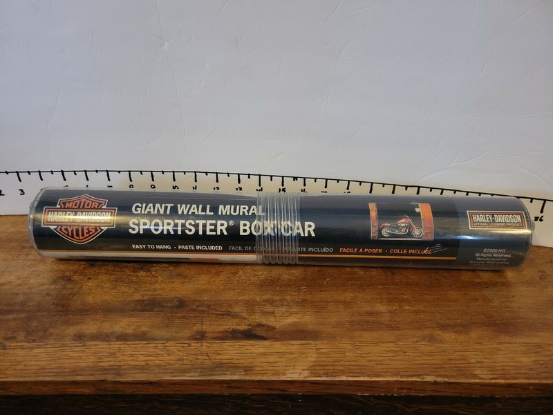2006 6′ x 9′ Harley-Davidson Motorcycle Box Car Giant Wall Mural NIP
