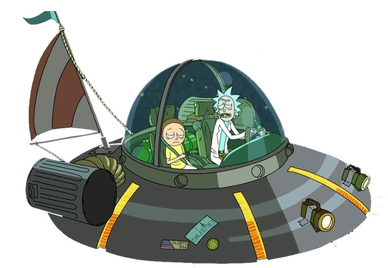 Rick and morty sticker weatherproof bumper vinyl decal