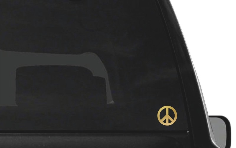 Peace Shape Vinyl Decal Peace symbol Sticker gallery
