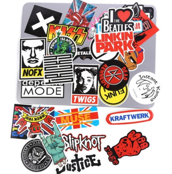 100PCS Rock Band Stickers Lot Punk Music Heavy Metal Bands Sticker Decal gallery