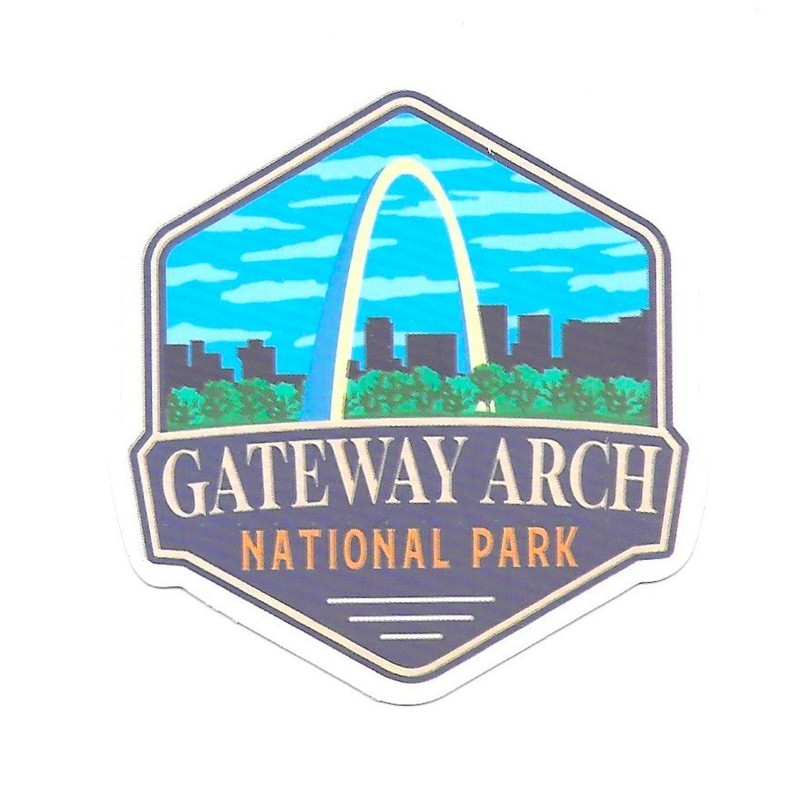 Gateway Arch National Park Vinyl Sticker St Louis Missouri Travel Art