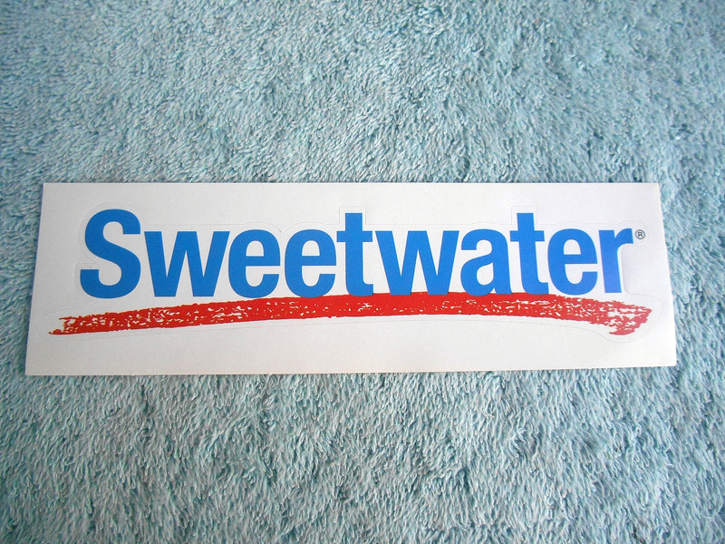Sweetwater Music Sound Sticker Instrument Case Decal 1-15/16″ TALL X 6-1/4″