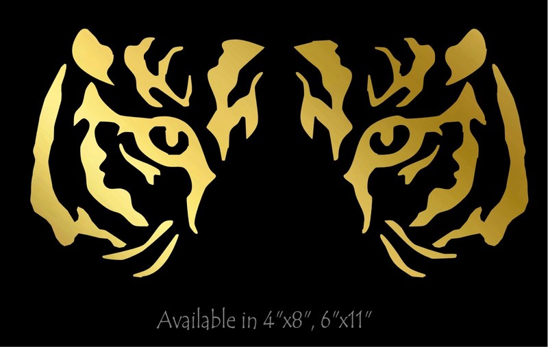 Tiger Eyes Decal car truck vinyl window Big Cat sticker graphic gallery