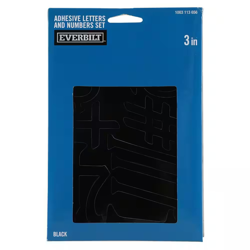 3 In. Adhesive Vinyl Letters and Numbers Mailbox Sticker Kit gallery