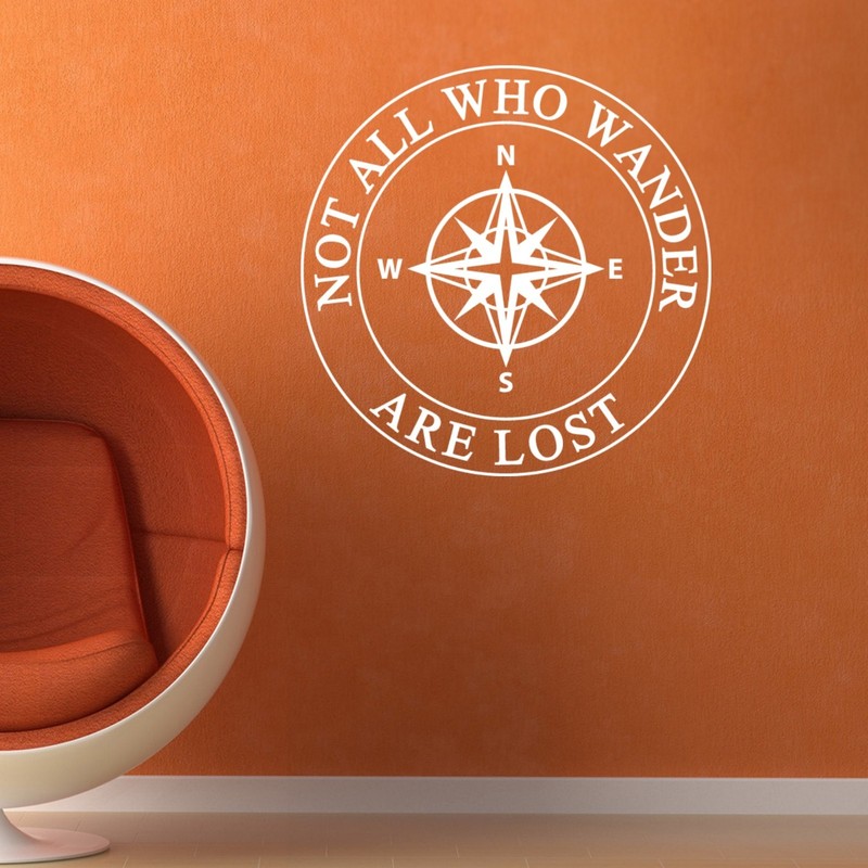 Not All Who Wander Are Lost Wall Vinyl Decal Sticker Travel Camper Decal Bumper gallery
