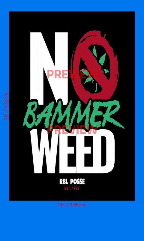 RBL Posse No Bammer Sticker (GANGSTA RAP BAY AREA) 2×3 in. Adhesive Photo Print
