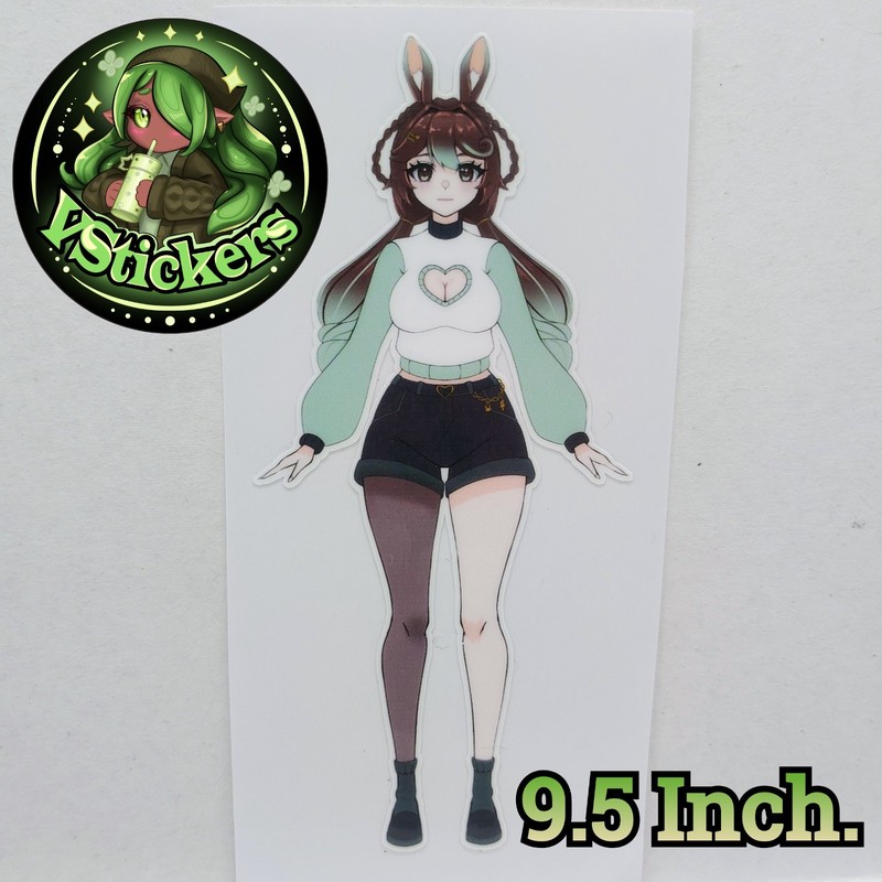 [OC][9.5 Inch] Marisa Chocomint Sticker! Water-Resistant Vinyl Sticker!