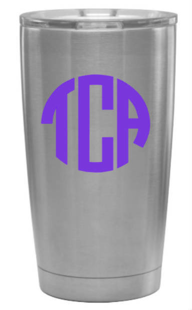 Round Monogram Decal- Yeti, Cellphones, Auto, Laptop, Gift Idea - MonogramS gallery