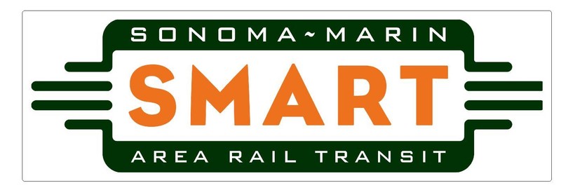 Sonoma Marin Area Rail Railway Railroad Train Sticker Decal R7574