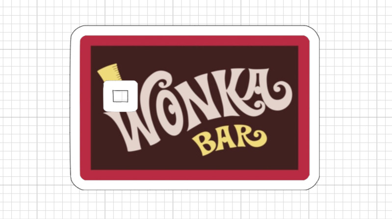 Wonka Bar or Golden Ticket ATM Debit Credit Card Skin Sticker Willy Chocolate gallery