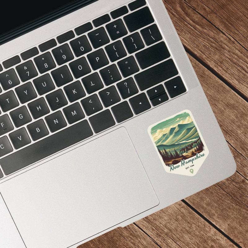 New Hampshire State Sticker Retro Travel Vinyl Decal for Laptop Water Bottle Car gallery