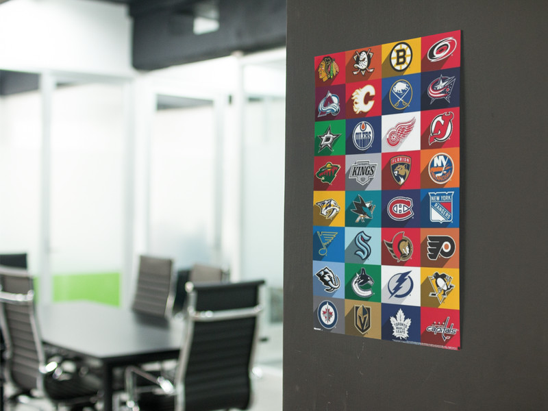 NHL HOCKEY TEAMS Wall Vinyl Decal Poster Canvas Print Removable Adhesive gallery