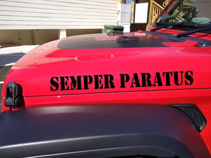 Semper Paratus Vinyl Decal Overland Off Road Adventure Military Motto Sticker