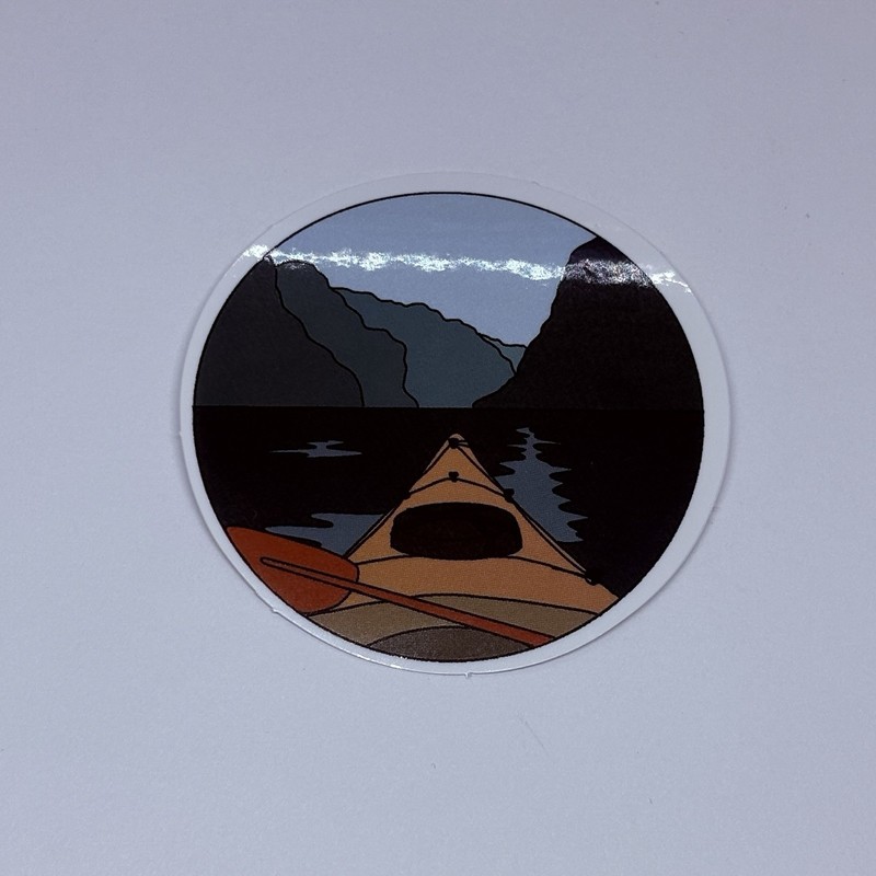 Kayak Outdoors Sticker Lake River Art Decal Vinyl USA Travel Souvenirs Tc9