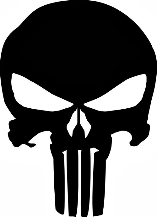 Punisher Decal / Sticker 6″ Color – Marvel – Free Shipping