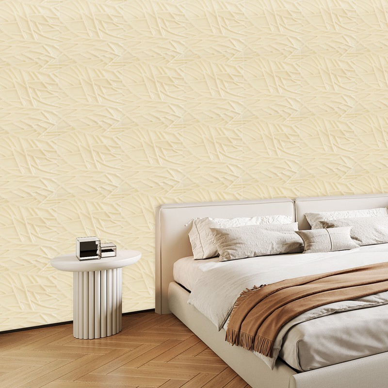 Decor Wall Panles for Living Room Bedroom Beige 3D Wall Panels for Interior Wall gallery