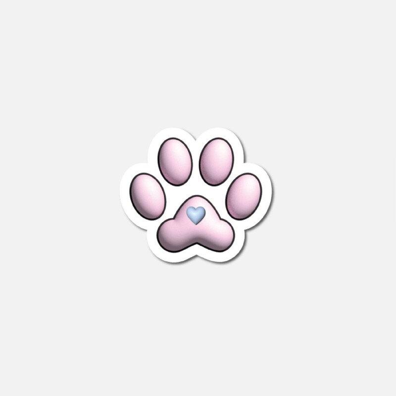 Cat Paw Print Vinyl Stickers Die Cut Laptops Water Bottles Car Bumper Phone