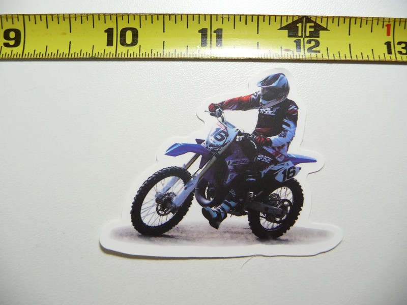 DIRT BIKE RACING SMALL STICKER DECAL MOTOCROSS RIDING MOTORCYCLE FUNNY