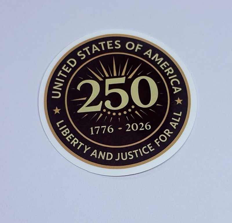 “Liberty & Justice For All” Sticker USA Anniversary Art Decal Vinyl Journal Tc9