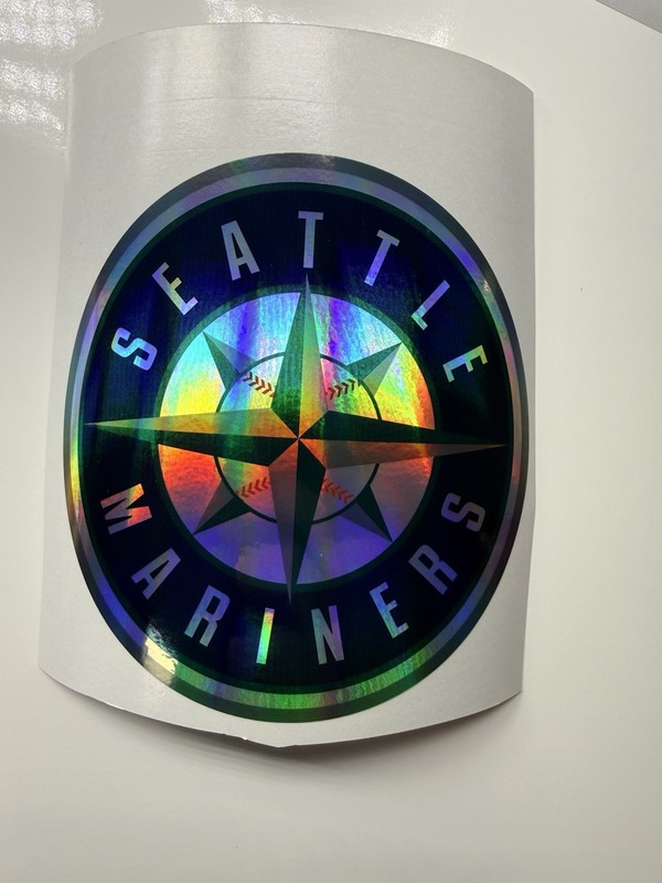 Seattle Mariners Holographic Vinyl Decal