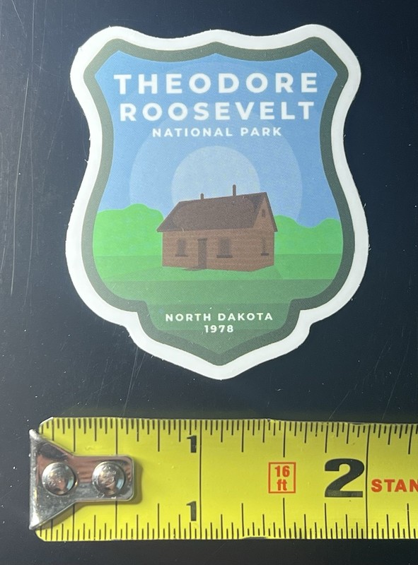 THEODORE ROOSEVELT NATIONAL PARK NORTH DAKOTA SMALL STICKER DECAL HIKING