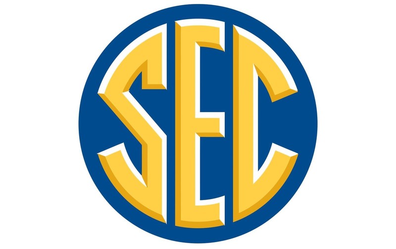 SEC Logo Decal Vinyl Sticker NCAA 12x8in Metal Sign Poster Wall Decor
