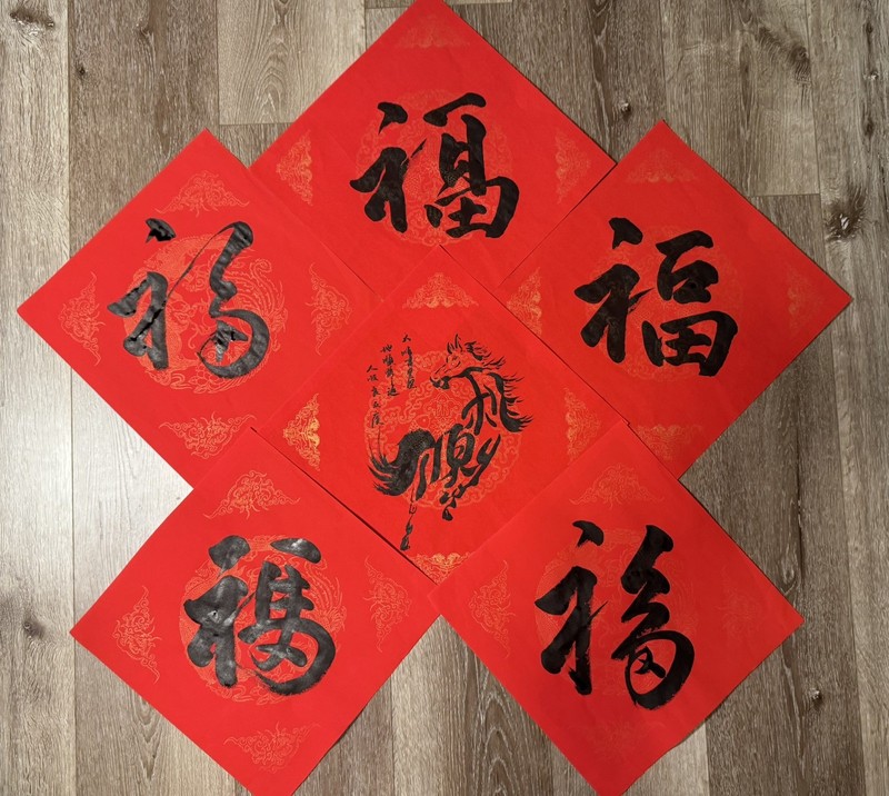 Traditional Chinese New Year Home Decor Original Chinese Calligraphy – 1 piece