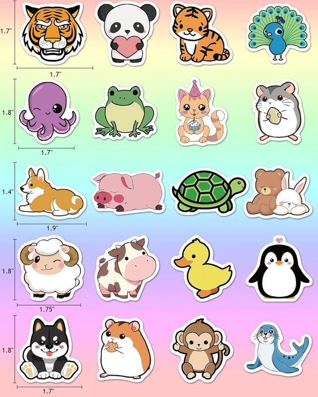 600 Pcs Stickers for Kids, Cute Water Bottle Stickers for Kids Waterproof, Vinyl gallery