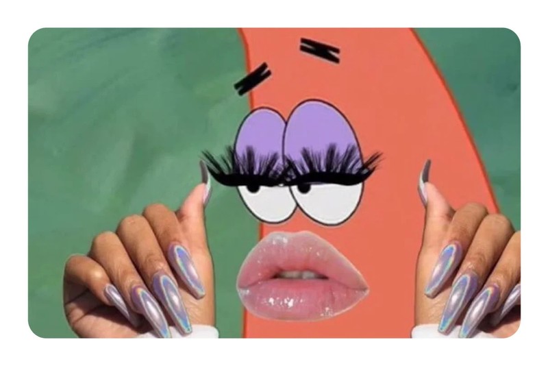 Material Gworl Card Skin 4 Pack Patrick Star Meme Funny Viral Aesthetic Decal Se gallery