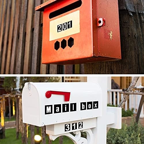 8 Sheets Mailbox Numbers Sticker, Self-Adhesive Vinyl Letters Numbers Kit for Ma gallery