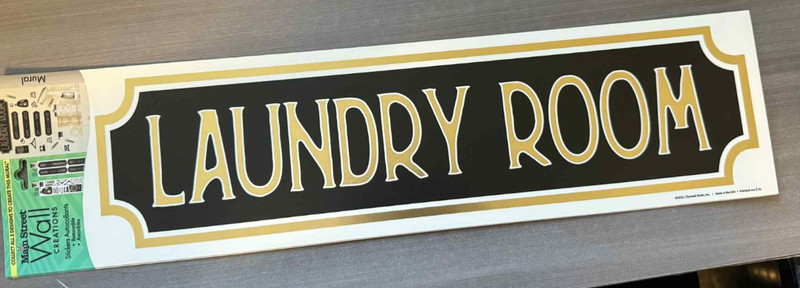 Laundry Room Main Street Wall Stickers