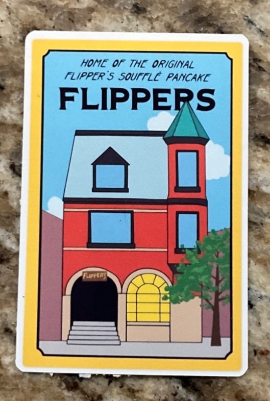 Flipper’s Souffle Pancake Toronto Canada Custom Design Stickers
