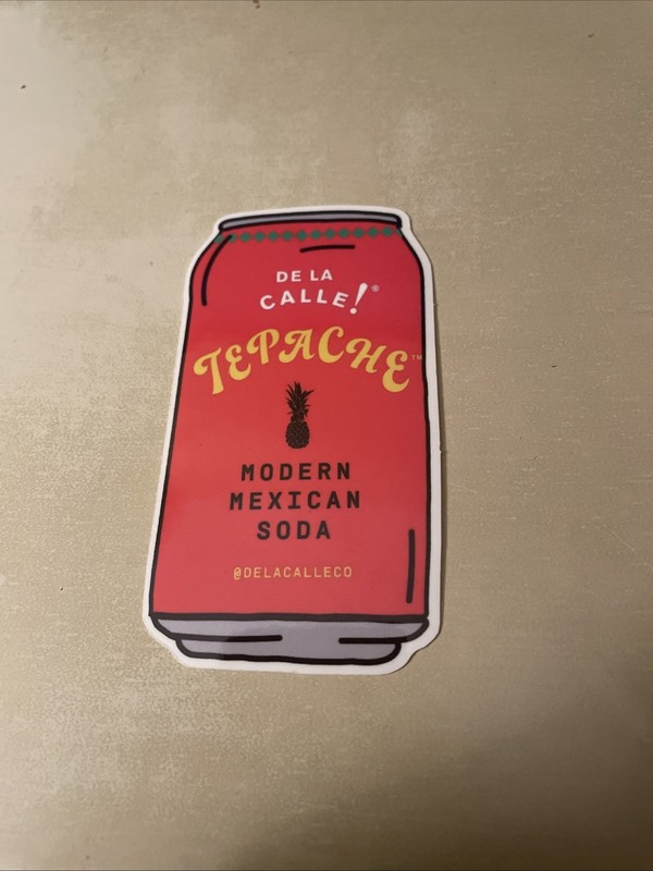 Tepache Modern Mexican Soda Red Can Sticker De La Calle
