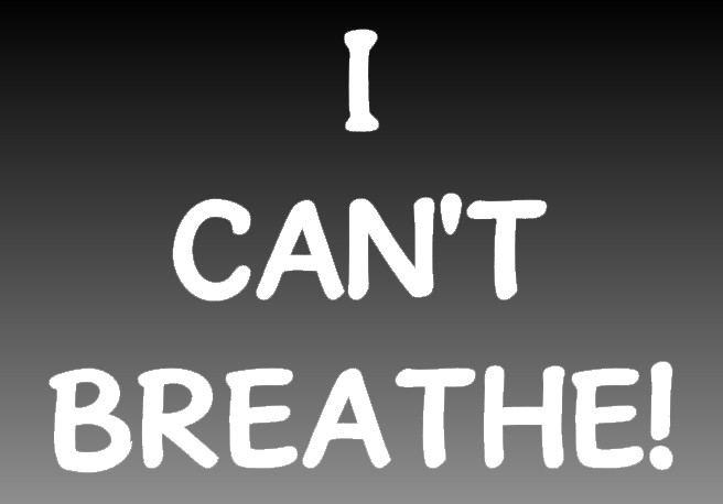 I CAN’T BREATHE Die Cut Window Sticker Decal – Multiple Colors