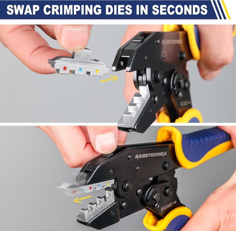6 in 1 Crimping Tool Kit and Wire Stripper, Ratcheting Wire Crimper with 6 PCS I gallery