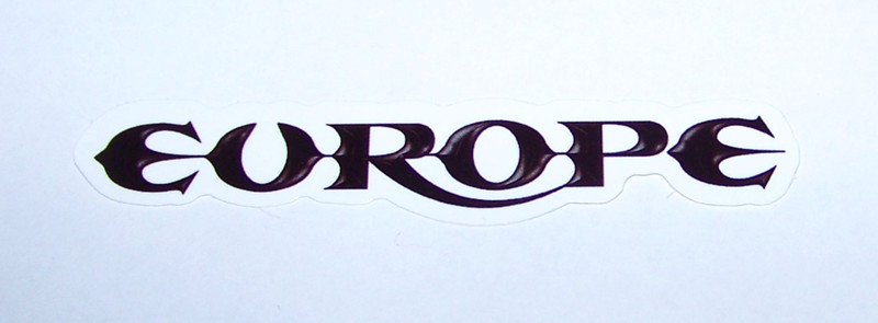EUROPE Logo Cut Sticker Decal Band Music Rock Metal Europe