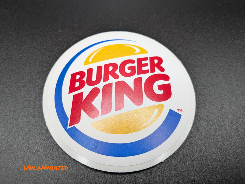 Burger King Logo Vinyl Sticker - Waterproof, UV-Resistant, Multiple Sizes gallery