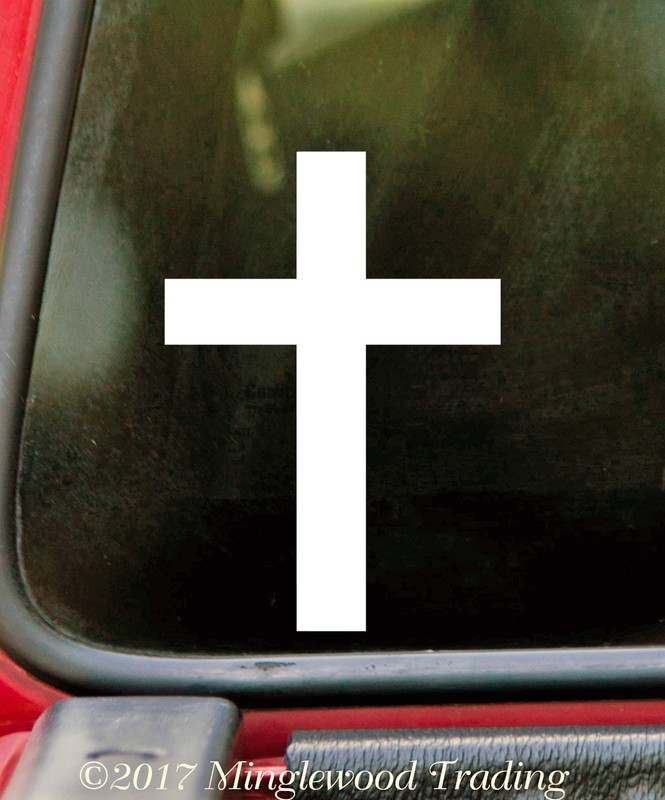 CROSS Vinyl Decal Sticker -V1- Crucifix Tombstone Church Religion Jesus gallery